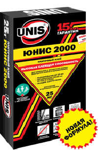 Клей для плитки ЮНИС 2000 25 кг в Орехово-Зуево СтройДвор на Карболите