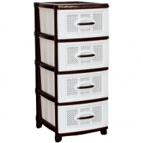 Комод 4-х секционный ШОКОЛАДНО-БЕЖЕВЫЙ в Орехово-Зуево СтройДвор на Карболите