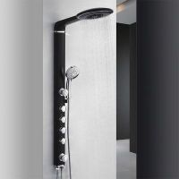 Душевая панель верхним душем, ручной лейкой, черный/хром G2417 в Орехово-Зуево СтройДвор на Карболите