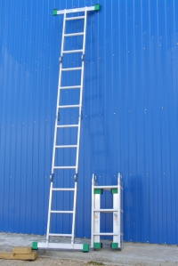 Алюминиевая лестница-трансформер 4х5 (арт 5445) в Орехово-Зуево СтройДвор на Карболите