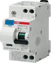 ABB дифференциальный автомат защитного отключения электричестваDSH941R 1P+N 25А 30мА 4,5кА х-ка С 2CSR145001R1254 в Орехово-Зуево СтройДвор на Карболите