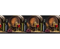 Кухонный фартук на стену Виноградное вино 600 х 3000 мм в Орехово-Зуево СтройДвор на Карболите