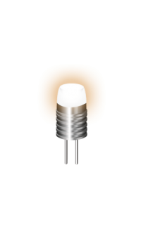 Лампа светодиодная Gauss G4 12V 1W 2700 32x8 алюм. EB2071071007 в Орехово-Зуево СтройДвор на Карболите