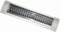ASD светильник люминисцентный ЛПО-106 G13 1х18W  полимерная решетка 625x105 в Орехово-Зуево СтройДвор на Карболите
