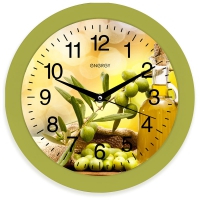 Часы настенные Energy EC-100 Оливки 27,5 х3,8 см круглые, плавный ход в Орехово-Зуево СтройДвор на Карболите