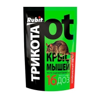 RUBIT ТриКота А-5020 Тесто-брикет от грызунов 16 шт мумиф. 150 г в Орехово-Зуево СтройДвор на Карболите