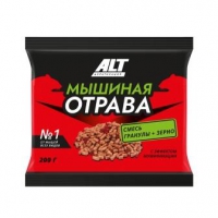 ALT Мышиная Отрава от грызунов (гранулы + зерно) 200 г в Орехово-Зуево СтройДвор на Карболите