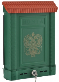 Ящик почтовый ПРЕМИУМ с металлическим замком ОРЕЛ зеленый в Орехово-Зуево СтройДвор на Карболите