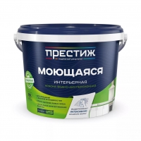 ПРЕСТИЖ W4 Краска акриловая МОЮЩАЯСЯ матовая супербелая 4,5 кг в Орехово-Зуево СтройДвор на Карболите