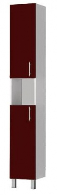 Пенал-шкафчик для ванной ЭКО 30 см вишневый в Орехово-Зуево СтройДвор на Карболите