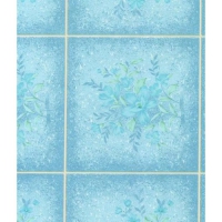 Самоклеящаяся пленка 3858 45 х 8 м (плитка синяя с цветами) в Орехово-Зуево СтройДвор на Карболите