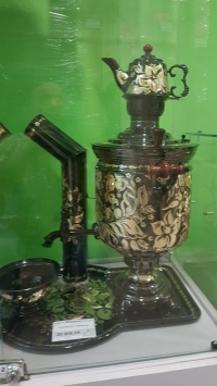 Самовар расписной с подносом и чайничком на 7 литров в Орехово-Зуево СтройДвор на Карболите