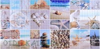 Листовая панель ПВХ мозаика Морской берег в Орехово-Зуево СтройДвор на Карболите