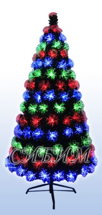 Новогодняя елка СЛ312 Ель светящаяся три цвета 120 см в Орехово-Зуево СтройДвор на Карболите