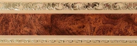 Карниз для штор АЖУР 68 мм бленда+повороты 3-х ряд. 1,6 м Карельская береза золото в Орехово-Зуево СтройДвор на Карболите