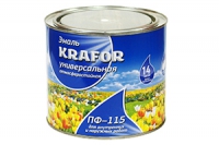 KRAFOR Эмаль ПФ-115 Шоколадная 6 кг в Орехово-Зуево СтройДвор на Карболите