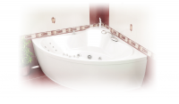 Ванна акриловая ТРОЯ 1500 х 1500 (усиленный каркас + сифон) в Орехово-Зуево СтройДвор на Карболите