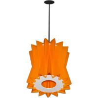 Люстра для кухни и прихожей P2701-1 оранжевый цвет в Орехово-Зуево СтройДвор на Карболите