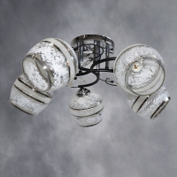 Люстра 6886/5 CR+BK хром+венге 5х40W E27 KLD17 в Орехово-Зуево СтройДвор на Карболите