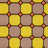 Самоклеящаяся пленка 9004 D&B 45 х 8 м (витраж цветной квадр. беж-желт) в Орехово-Зуево СтройДвор на Карболите