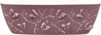 Горшок для цветов Boho Бабочки 470х150 мм 7,3 л овал со вставкой цвет в ассортименте в Орехово-Зуево СтройДвор на Карболите