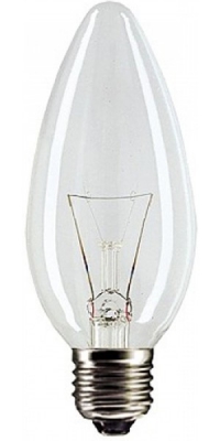 Лампа накаливания MIC Camelion 40/B/CL/E27 прозрачная свеча в Орехово-Зуево СтройДвор на Карболите
