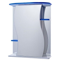 Шкаф для ванной зеркальный Alessandro 3 - 550 синий в Орехово-Зуево СтройДвор на Карболите