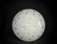 Светильник настенно-потолочный из моллированного стекла Ночь d250 белый/глянец/хром 1х60W E27 в Орехово-Зуево СтройДвор на Карболите