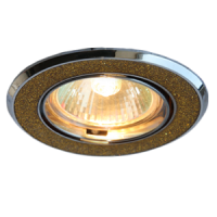 Светильник точечный Росток ELP150 CH+GD хром/золото  G5.3 Камея в Орехово-Зуево СтройДвор на Карболите