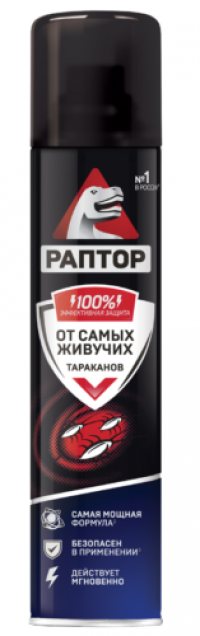РАПТОР Аэрозоль от резистентных тараканов (самых живучих) 275 мл в Орехово-Зуево СтройДвор на Карболите