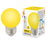 Лампа декоративная светодиодная Volpe LED-G60-3W/YELLOW/E27/FR/C желт в Орехово-Зуево СтройДвор на Карболите