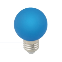 Лампа декоративная светодиодная Volpe LED-G60-3W/BLUE/E27/FR/C син в Орехово-Зуево СтройДвор на Карболите