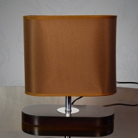 Настольная лампа 2404+826 коричневый/коричневый абажур в Орехово-Зуево СтройДвор на Карболите