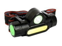 Электрический фонарь светодиодный налобный аккумуляторный 3,7В черный LED, 3 Ватт, 2 реж, магнит бокс) в Орехово-Зуево СтройДвор на Карболите