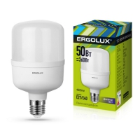 Лампа светодиодная Ergolux LED-HW-50W-Е27/E40-6K в Орехово-Зуево СтройДвор на Карболите