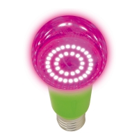 Лампа светодиодная для растений Uniel LED-A60-15W/SPFВ/E27/CL PLP30WH форма А прозрачная в Орехово-Зуево СтройДвор на Карболите