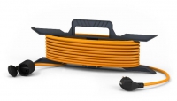 Удлинитель электрический шнур GardenLine на рамке б/з ПВС 2х1 10А US202B-120OR 20м в Орехово-Зуево СтройДвор на Карболите