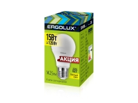 Лампа светодиодная Ergolux LED A60 15W E27 3000K в Орехово-Зуево СтройДвор на Карболите