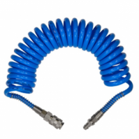 Шланг для компрессора Pegas спиральный синий профи  20 бар 5*8 15 м в Орехово-Зуево СтройДвор на Карболите