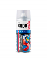 KUDO KU-6003 Грунт-эмаль аэрозоль для пластика RAL 9003 520 мл в Орехово-Зуево СтройДвор на Карболите