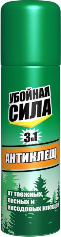 УБОЙНАЯ СИЛА АНТИКЛЕЩ Аэрозоль от  клещей 150 мл в Орехово-Зуево СтройДвор на Карболите