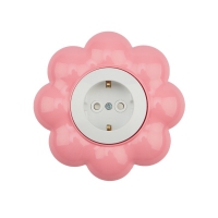 Kranz Happy Роз.СУ 1гн.ЗЕМЛЯ 16А защ.шторки IP20 бел/роз.KR-78-0625 в Орехово-Зуево СтройДвор на Карболите