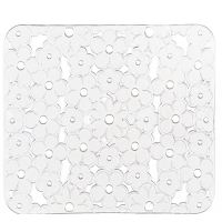 Коврик в раковину РОМАШКА 31 х 25 см Прозрачный в Орехово-Зуево СтройДвор на Карболите