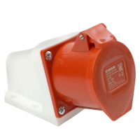 Розетка силовая CEE стационарнаяST-124 3P+PE 32A 380B IP44 RST32-124-44 49436 в Орехово-Зуево СтройДвор на Карболите