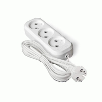 MAKEL Сет.удл.ПВС 3х1 3роз.2м 16А шторки,суппорт,ЗЕМЛЯ с выкл.N3310033 в Орехово-Зуево СтройДвор на Карболите