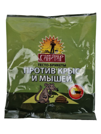 Тесто-брикет от крыс и мышей 140 г в Орехово-Зуево СтройДвор на Карболите