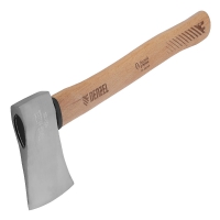 DENZEL Топор кованый 900г американский тип,буковая рукоятка 430мм 21887 в Орехово-Зуево СтройДвор на Карболите