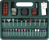 FIT Набор насадок для гравировальной машины в чемоданчике 56шт 36494 в Орехово-Зуево СтройДвор на Карболите