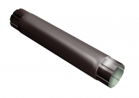 Труба соединительная 1м/Ø90 RAL-8017 PE двусторонний в Орехово-Зуево СтройДвор на Карболите