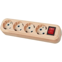 TDM Колодка 4 гн. ЗЕМЛЯ 16А С ВЫКЛ.SQ1806-0052 СОСНА в Орехово-Зуево СтройДвор на Карболите